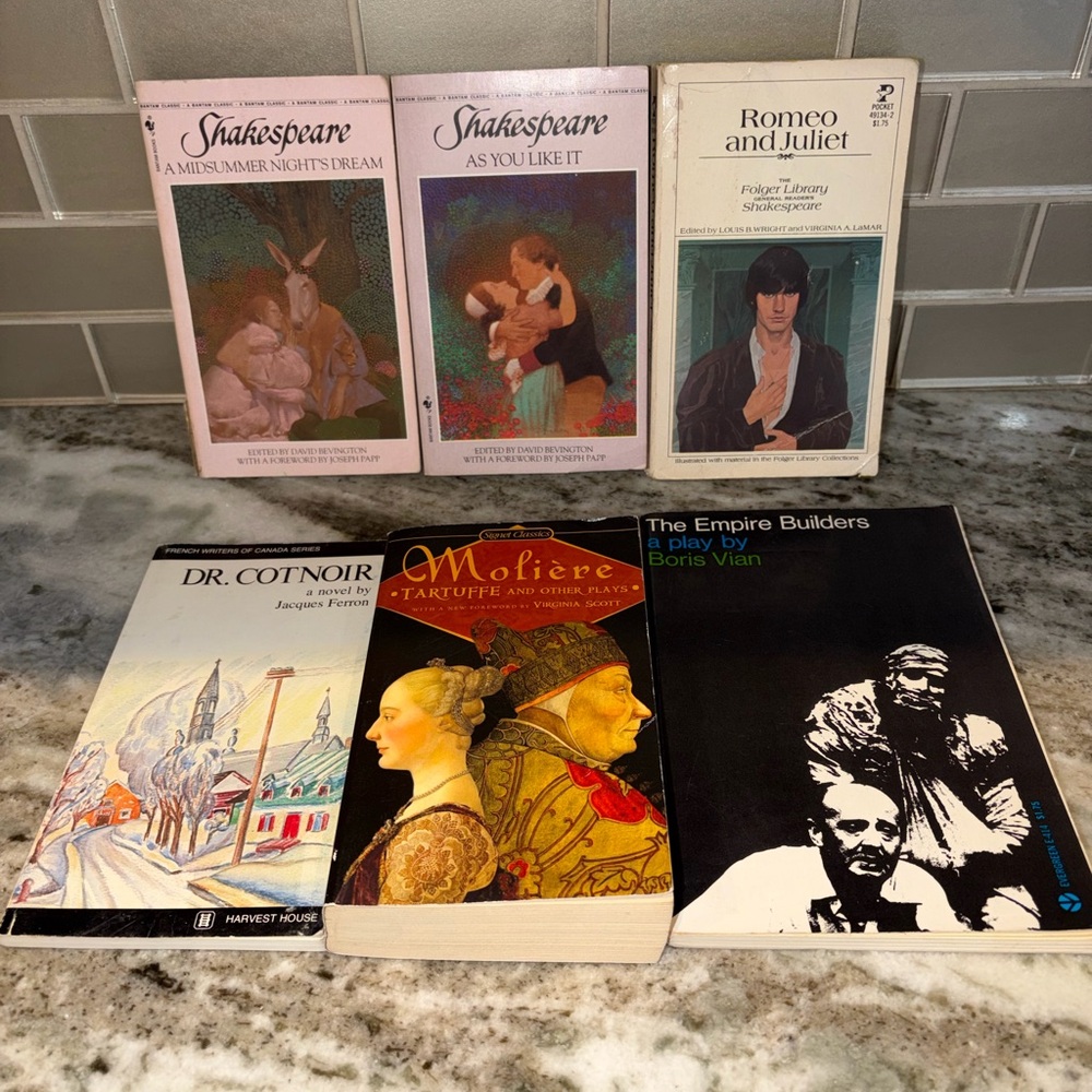 Vintage Paperback Classic Literature Lot - Multicolor Covers